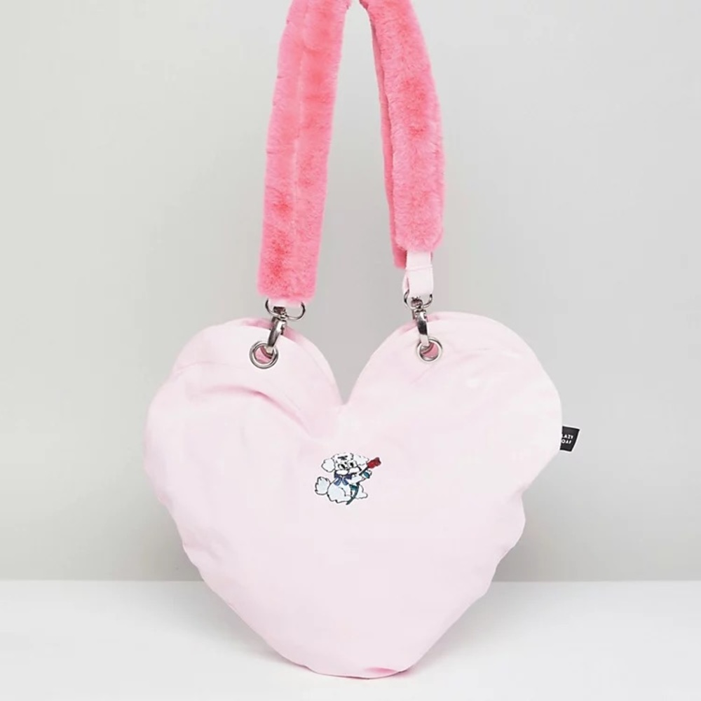 *RARE: LIMITED EDITION* Lazy Oaf Dog Heart Tote Bag